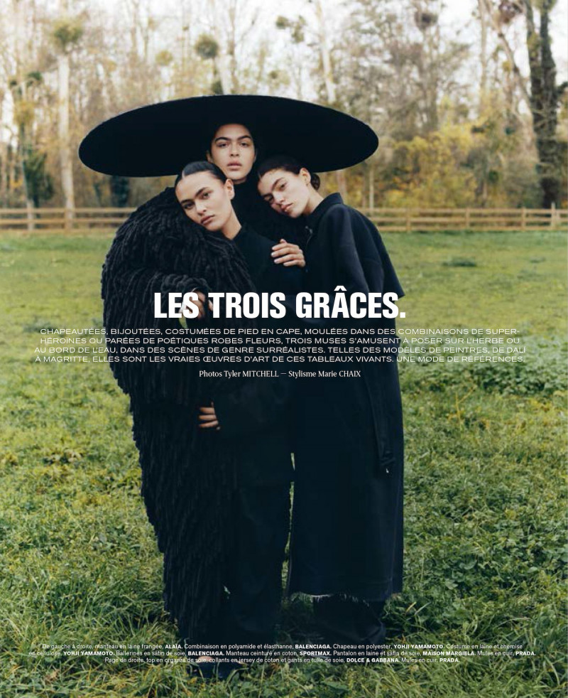 Clara Fossar featured in Les Trois Graces, March 2023