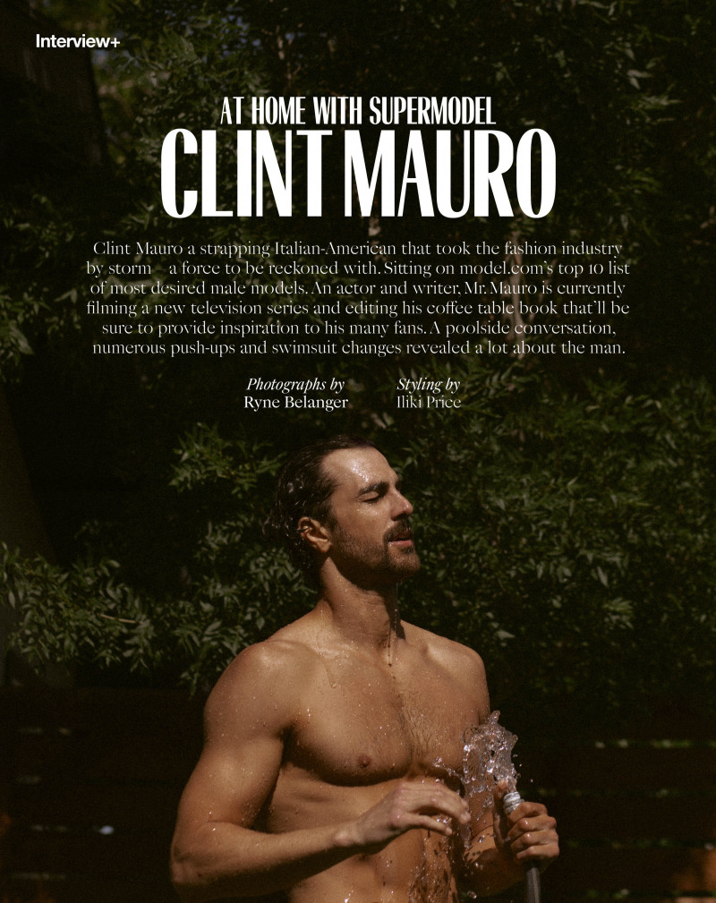 Clint Mauro featured in At Home With Supermodel Clint Mauro, June 2021