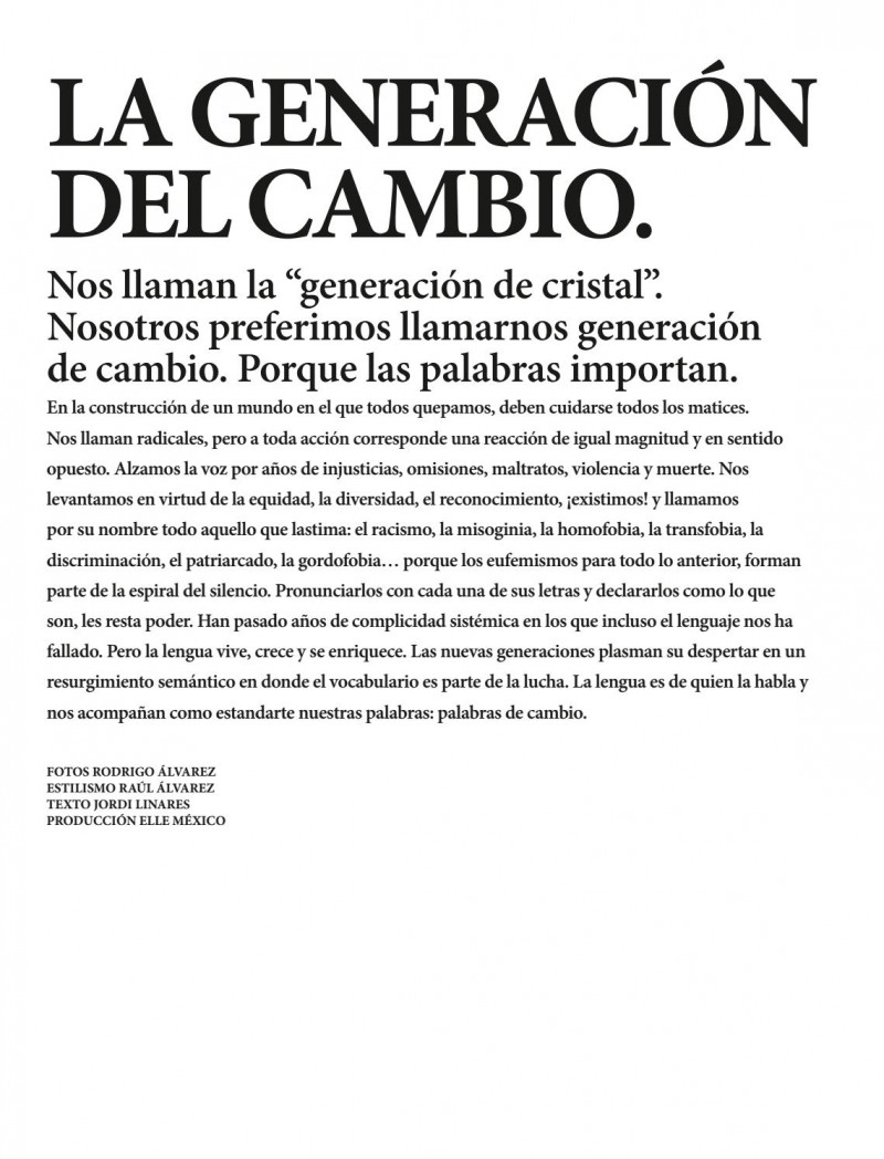 La generación del cambio, August 2020