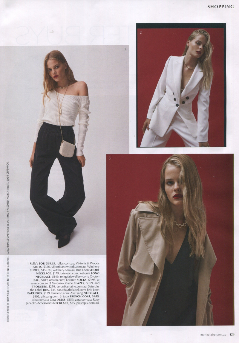 Zoe Blume featured in Shopping, April 2020