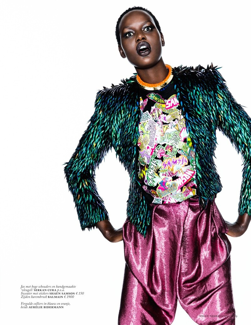 Ajak Deng featured in Pop Smart, September 2013