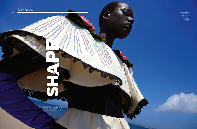 Ajak Deng featured in Sharp, September 2017