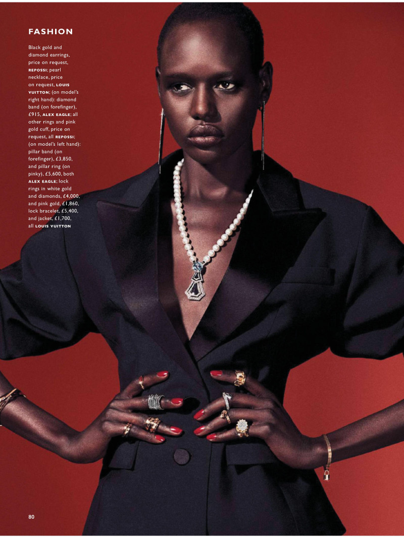 Ajak Deng featured in Material Girl, November 2017