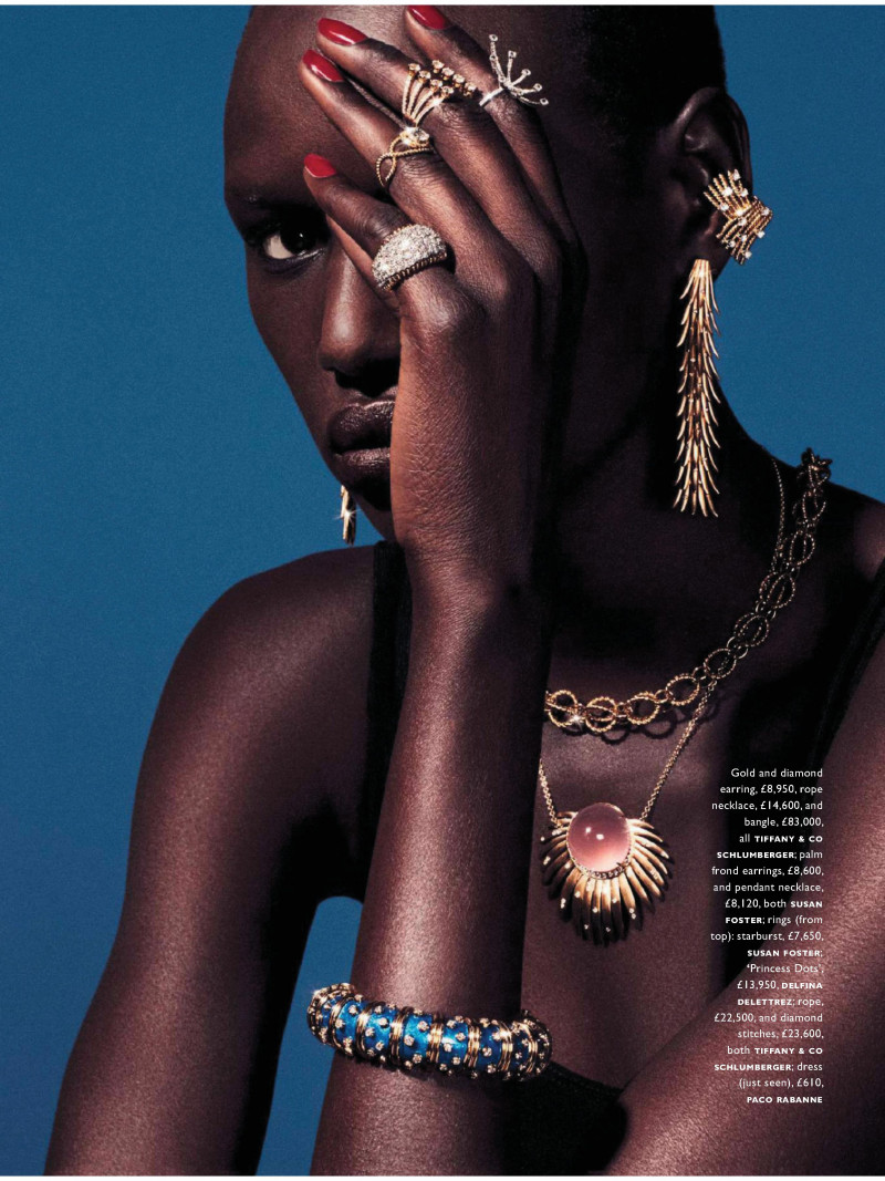 Ajak Deng featured in Material Girl, November 2017