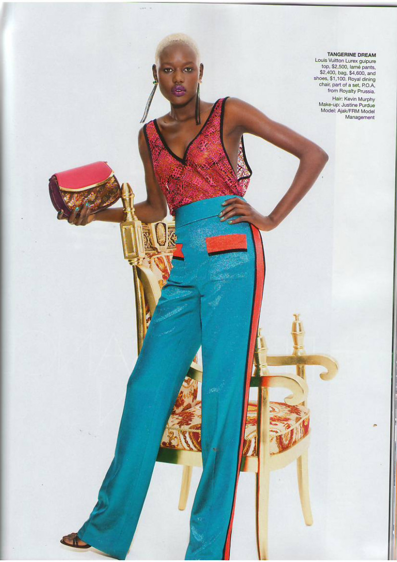 Ajak Deng featured in Opulent Illusion, March 2011