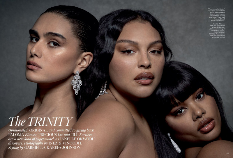 Paloma Elsesser featured in The Trinity, April 2023