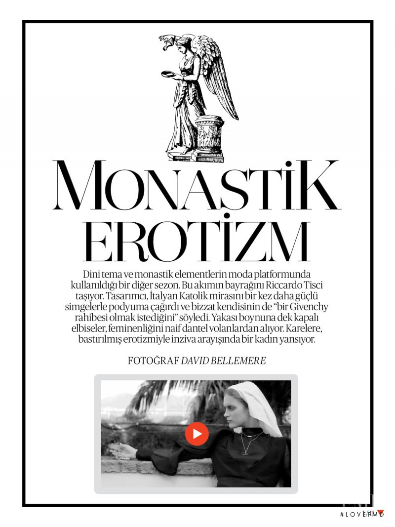 Mirte Maas featured in Monastik Erotizm, March 2013