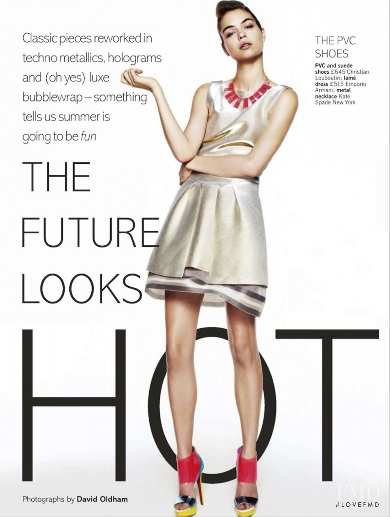 Estelle Yves featured in The Future Looks Hot, April 2013