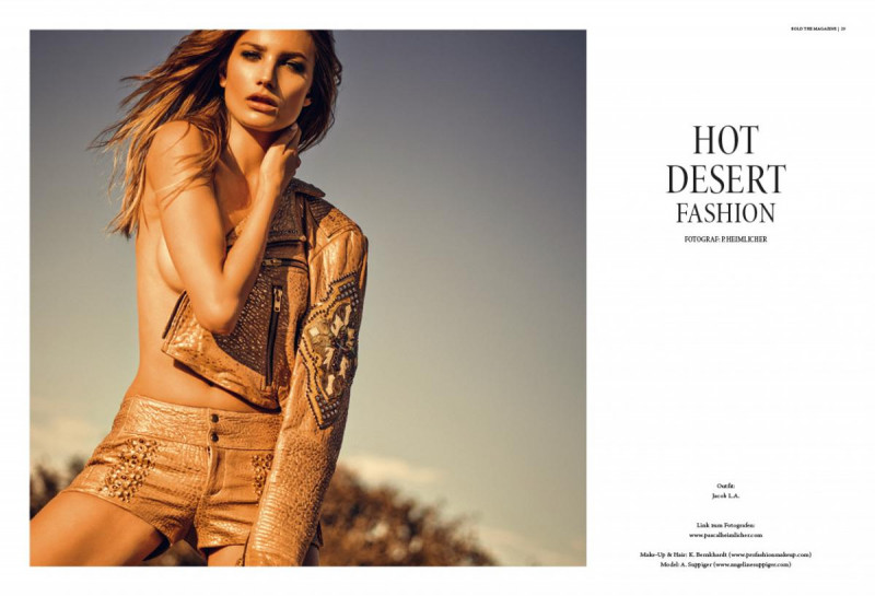 Angeline Suppiger featured in Hot Desert Fashion, December 2016