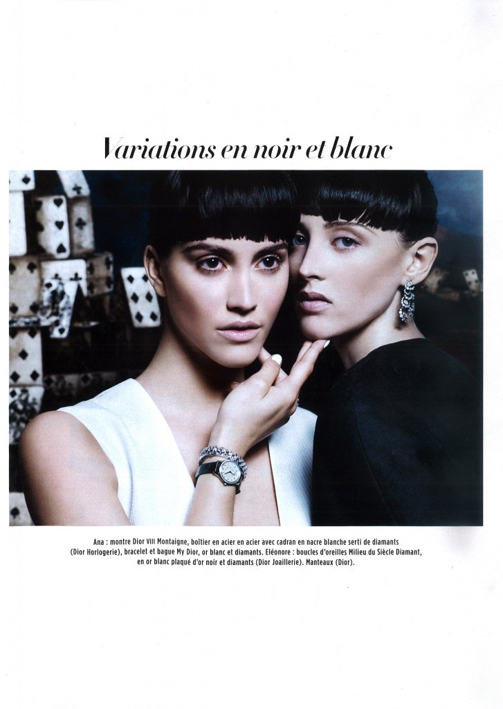 Ana Rotili featured in Variations en noir et blanc, October 2015