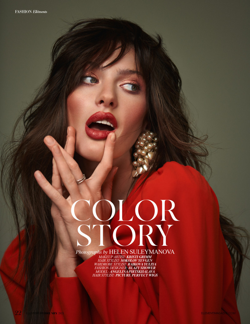 Angelina Pirtskhalava featured in Color Story, January 2023