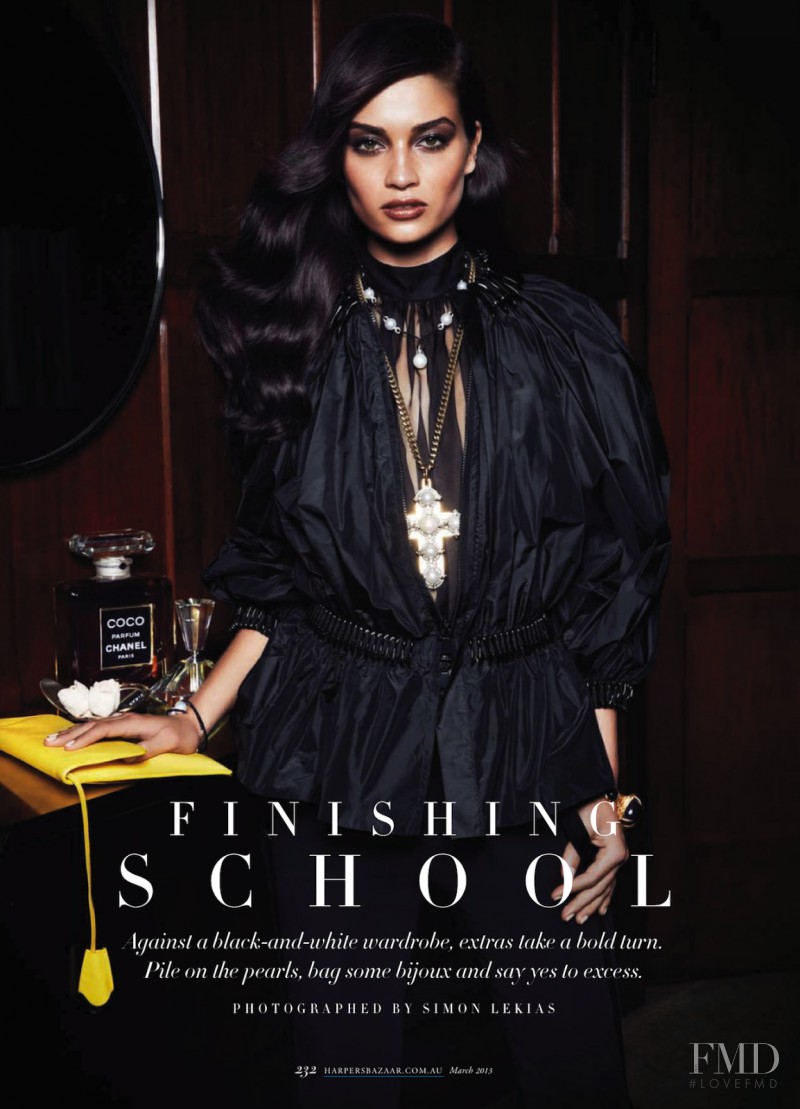 Shanina Shaik featured in Finishing School, March 2013