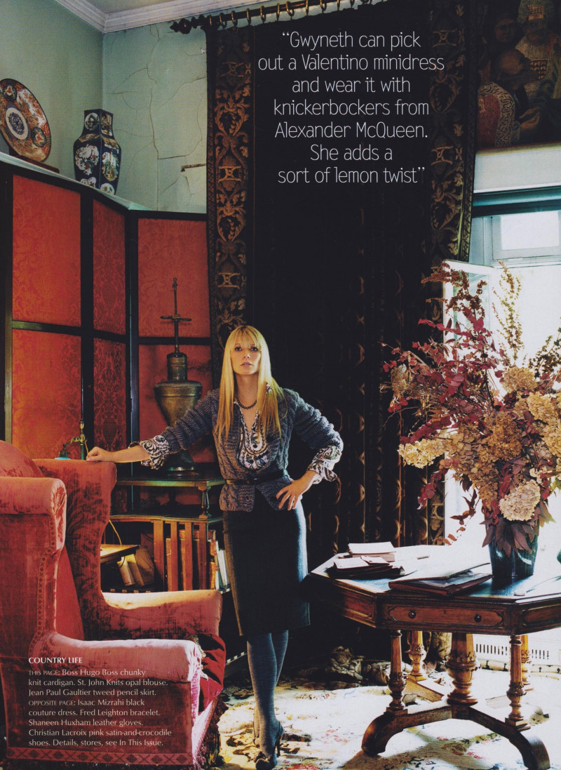 Gwyneth Paltrow featured in Vogue Point of View: Shining Through, October 2003