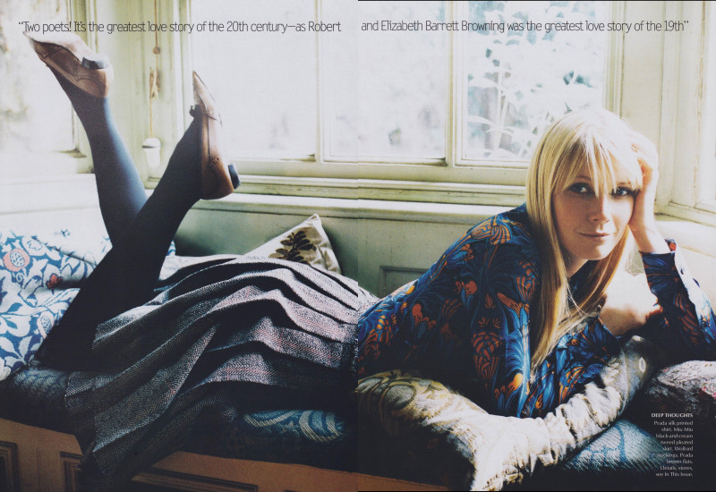 Gwyneth Paltrow featured in Vogue Point of View: Shining Through, October 2003