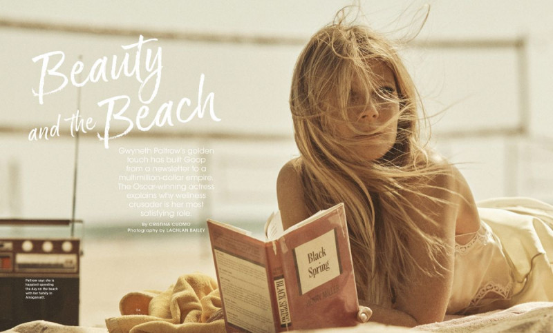 Gwyneth Paltrow featured in Beauty an the Beach, June 2021
