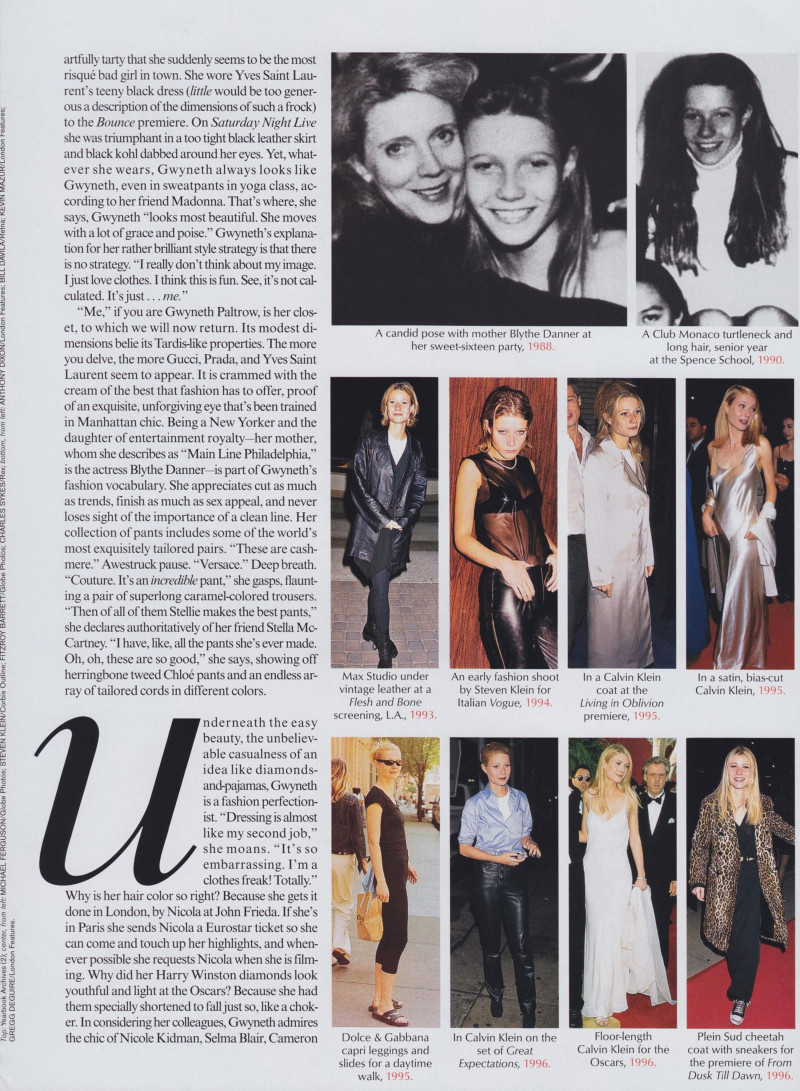 Gwyneth Paltrow featured in The Power of a Fashion Icon: Gwyneth, March 2002