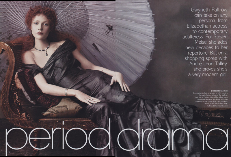 Gwyneth Paltrow featured in Period Drama, September 1999