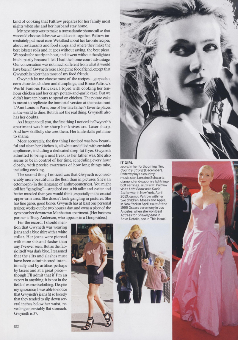Gwyneth Paltrow featured in Second Acts: Beauty and the Feast, August 2010