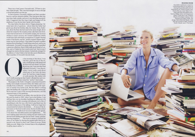 Gwyneth Paltrow featured in Second Acts: Beauty and the Feast, August 2010