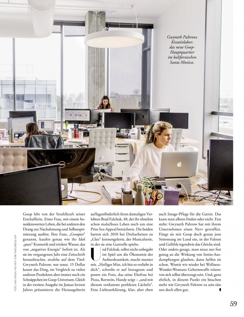 Gwyneth Paltrow featured in Gwyneth Gespür fürs Geschäft, October 2019