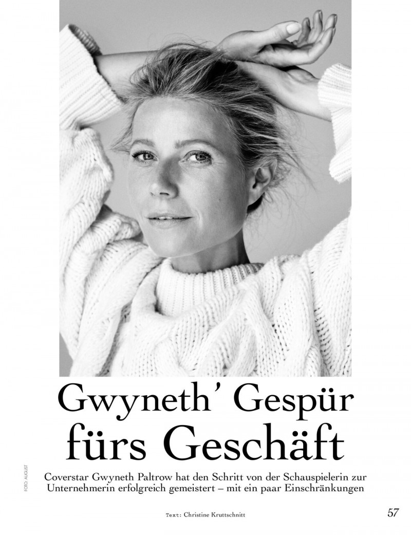 Gwyneth Paltrow featured in Gwyneth Gespür fürs Geschäft, October 2019