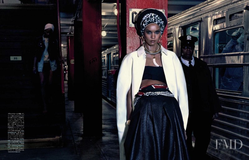 Liya Kebede featured in The Vanishing Underground, April 2013