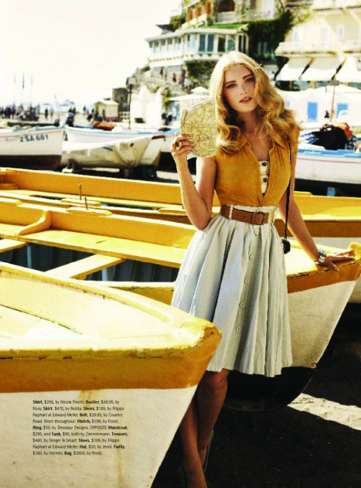 Elsa Hosk featured in The Accidental Tourist, February 2009