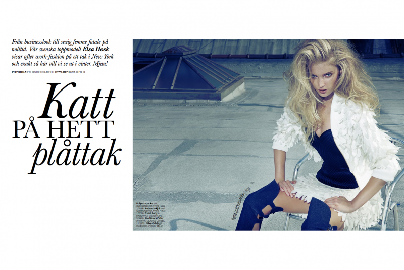 Elsa Hosk featured in Cat on a Hot Tin Roof, November 2014