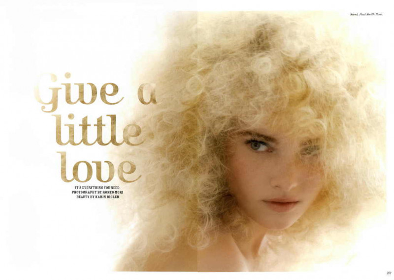 Elsa Hosk featured in Give a Little Love, September 2013