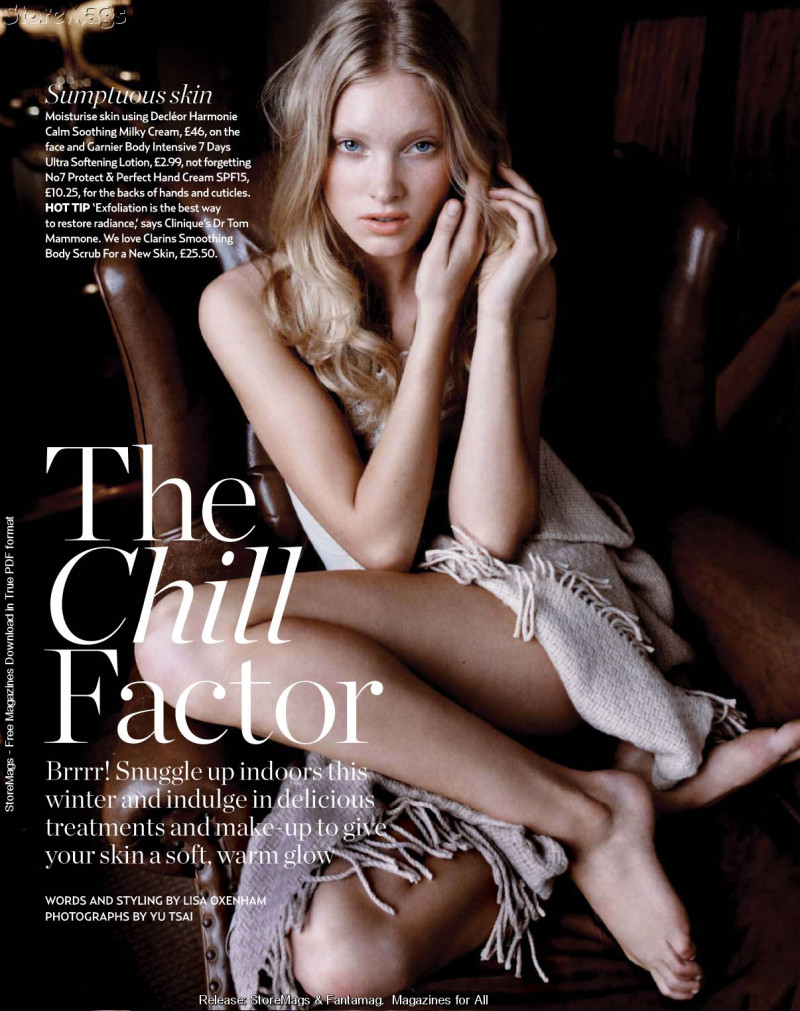 Elsa Hosk featured in The Chill Factor, April 2011