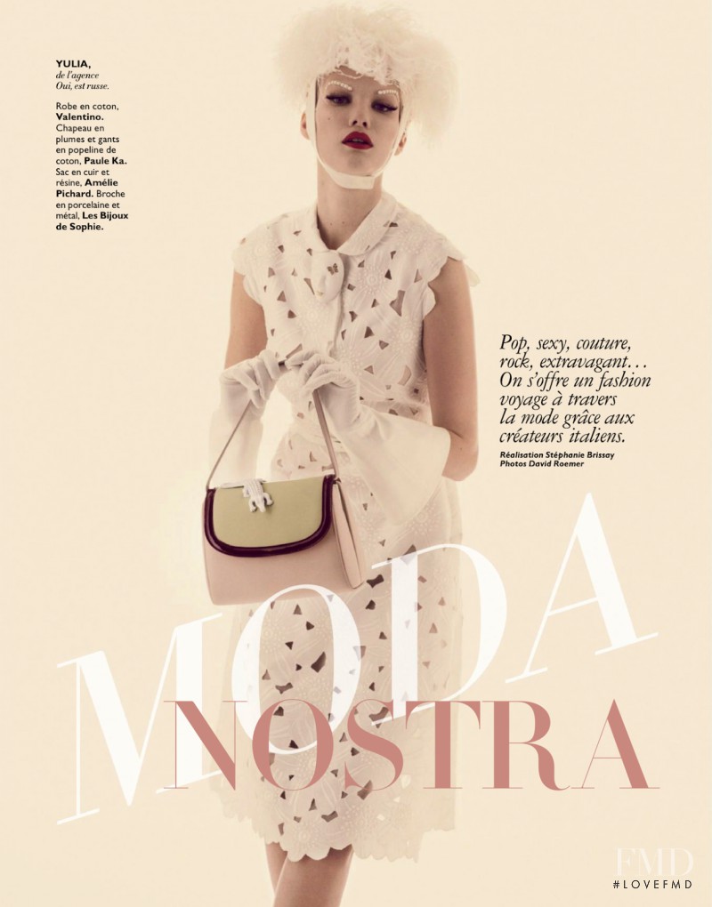 Yulia Terentieva featured in Moda Nostra, February 2013