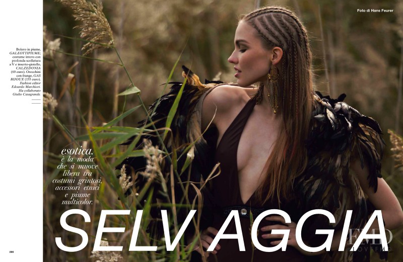 Sasha Luss featured in Selvaggia, March 2013