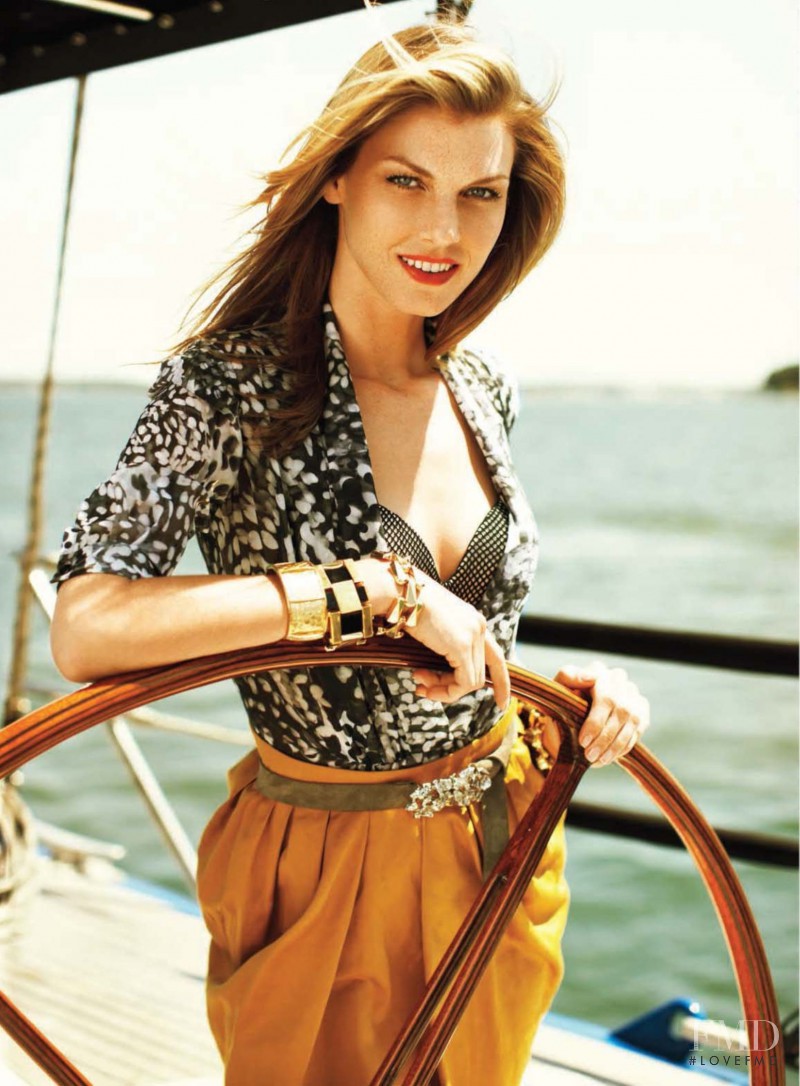 Angela Lindvall featured in New Collections, December 2009