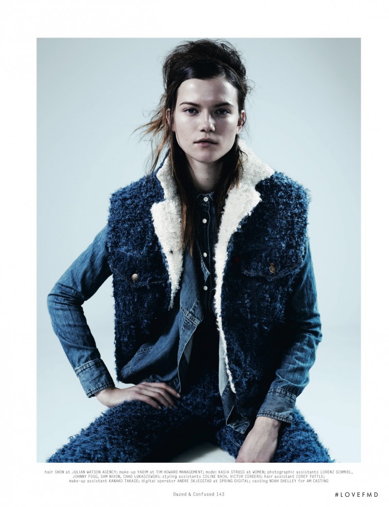 Kasia Struss featured in True Blue, April 2013