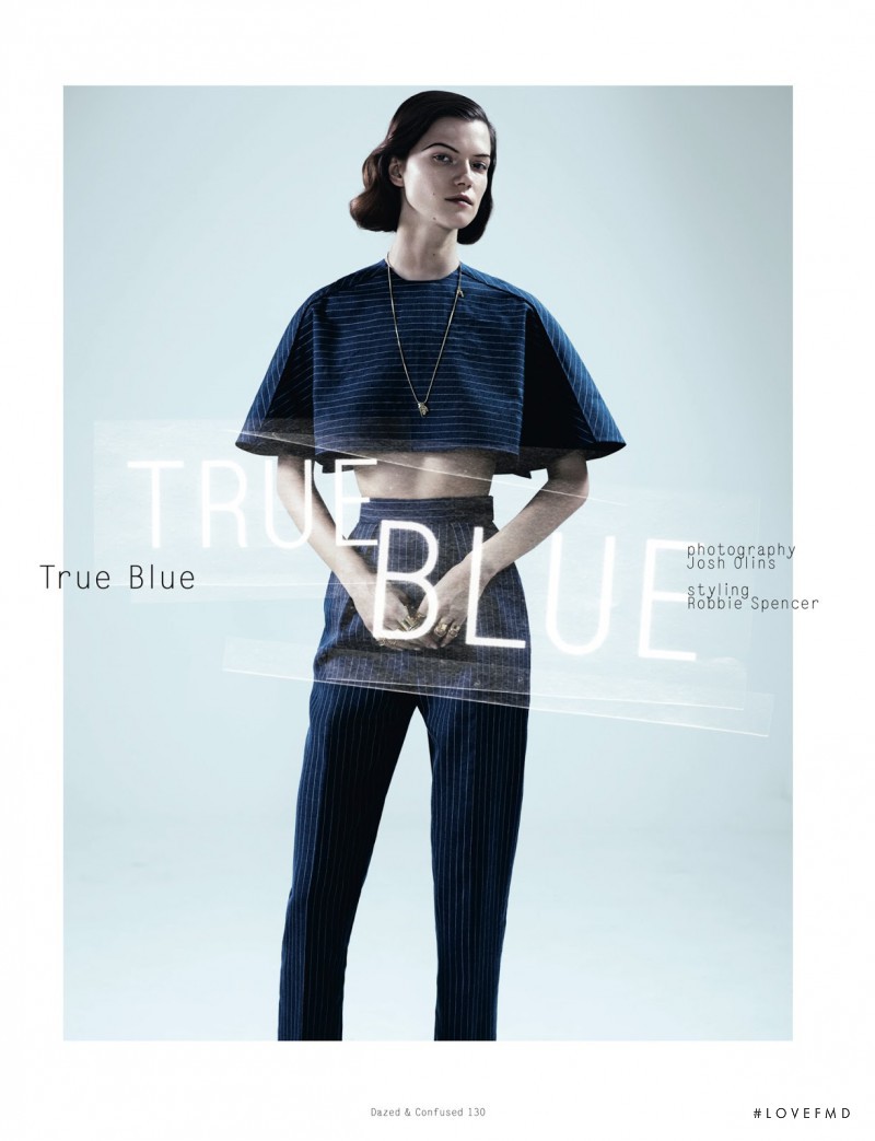 Kasia Struss featured in True Blue, April 2013