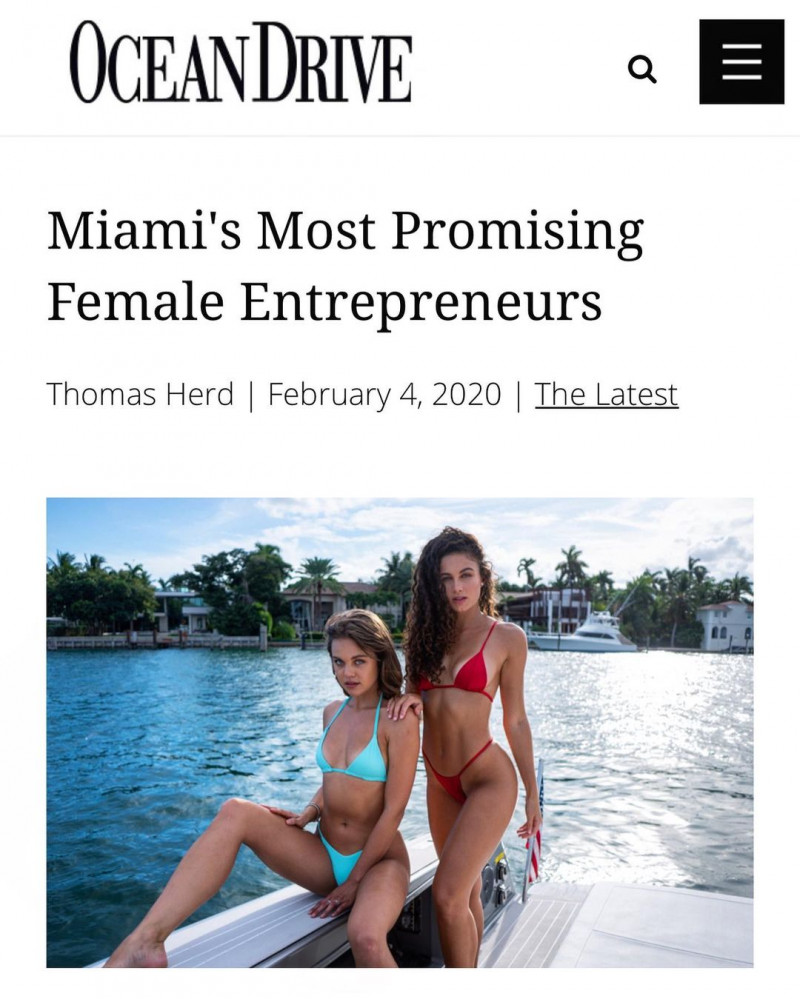Magdalena Lyena Strama featured in Miami\'s Most Promising Female Entrepreneurs, February 2020