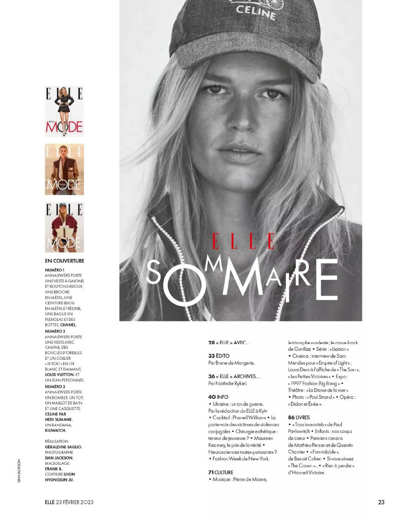 Anna Ewers featured in Spécial Mode, February 2023