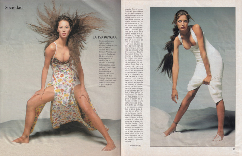 Christy Turlington featured in Las mujeres del 2000, March 1993