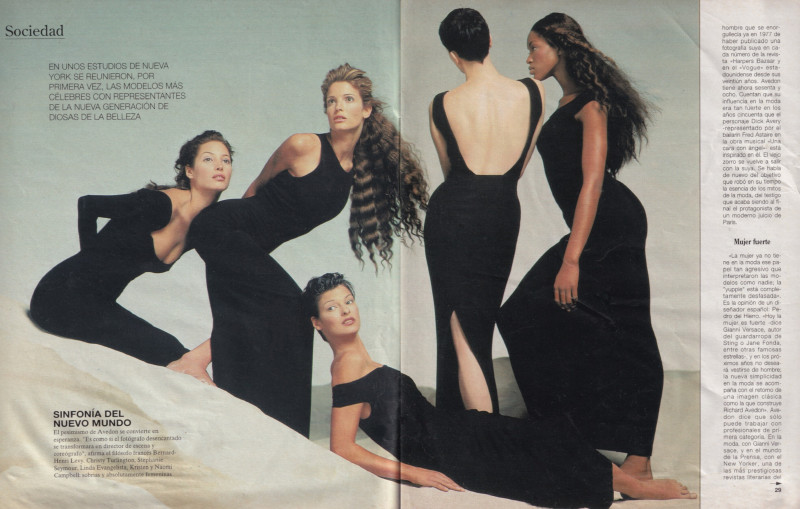 Christy Turlington featured in Las mujeres del 2000, March 1993