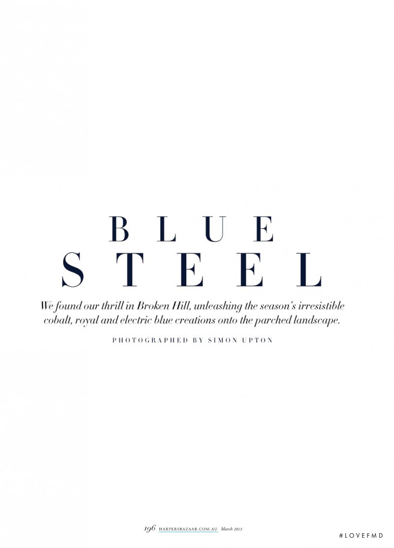 Blue Steel, March 2013