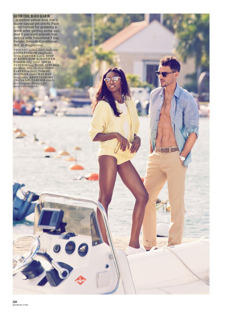 Sharam Diniz featured in Pretty Perfect, April 2014