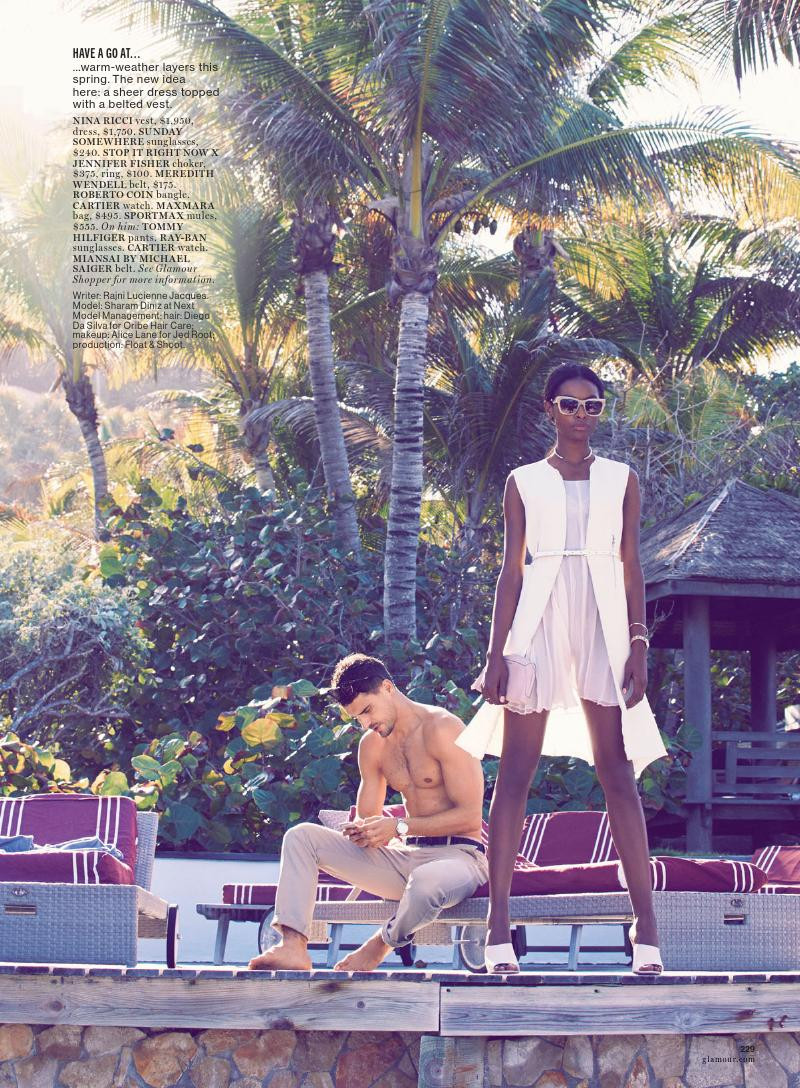 Sharam Diniz featured in Pretty Perfect, April 2014