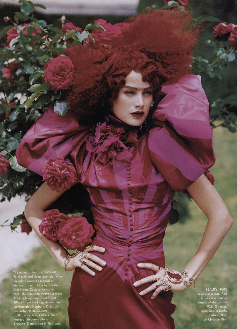 Carolyn Murphy featured in Couture\'s Glorious Excess, October 1997