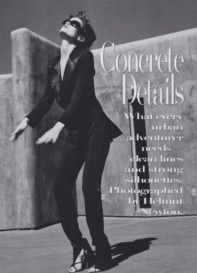 Carolyn Murphy featured in Concrete Details, April 1997