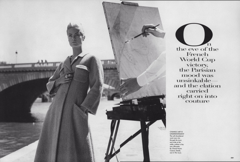 Carolyn Murphy featured in Absolute Couture, October 1998