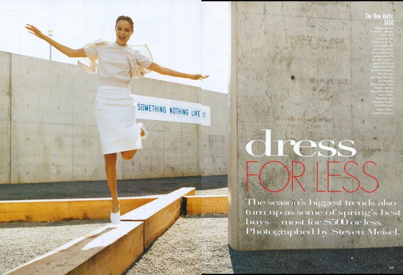 Carolyn Murphy featured in Dress for Less, January 1998