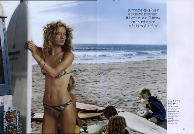Carolyn Murphy featured in Supermodel Summer: California Dreaming, June 2003