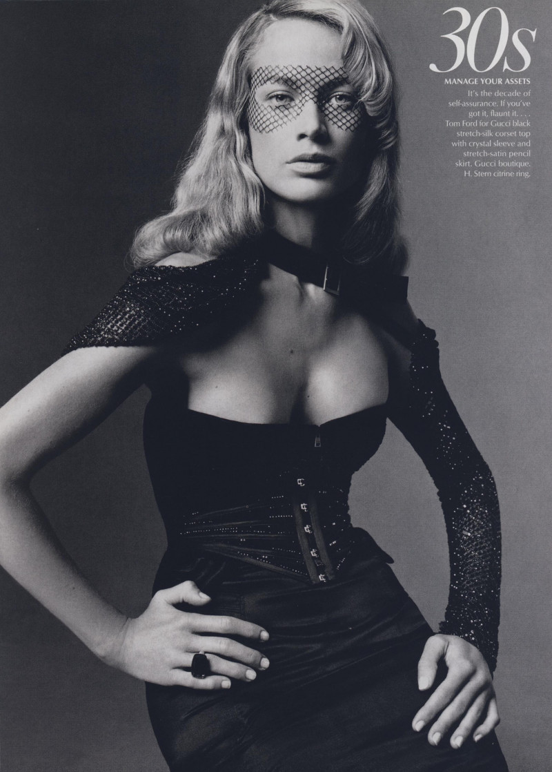 Carolyn Murphy featured in Belle Epoque, August 2003