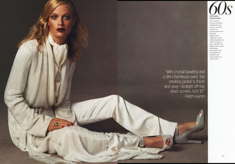 Carolyn Murphy featured in Belle Epoque, August 2003