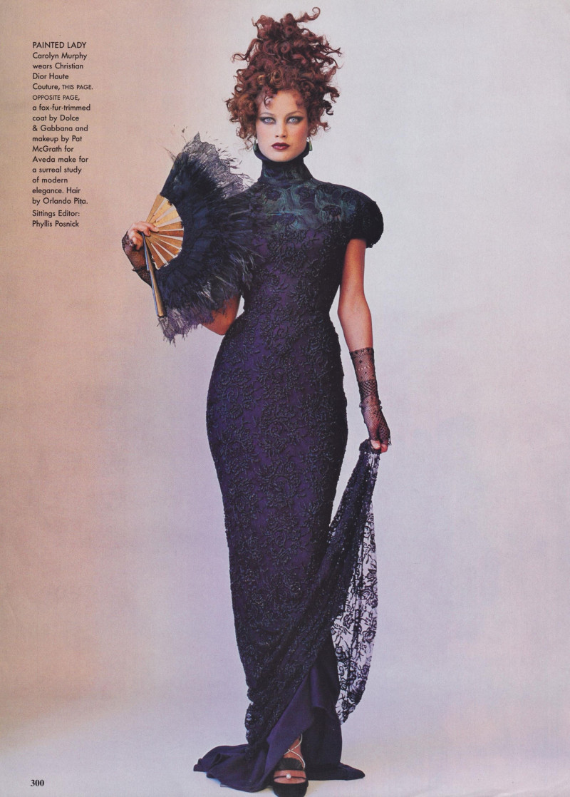 Carolyn Murphy featured in A Life in Pictures, December 1997